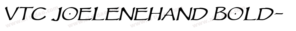 VTC JoeleneHand Bold字体转换